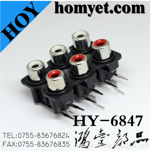 Radio Corporation of American with Three White Holes and Three Red Holes (HY-6847N)
